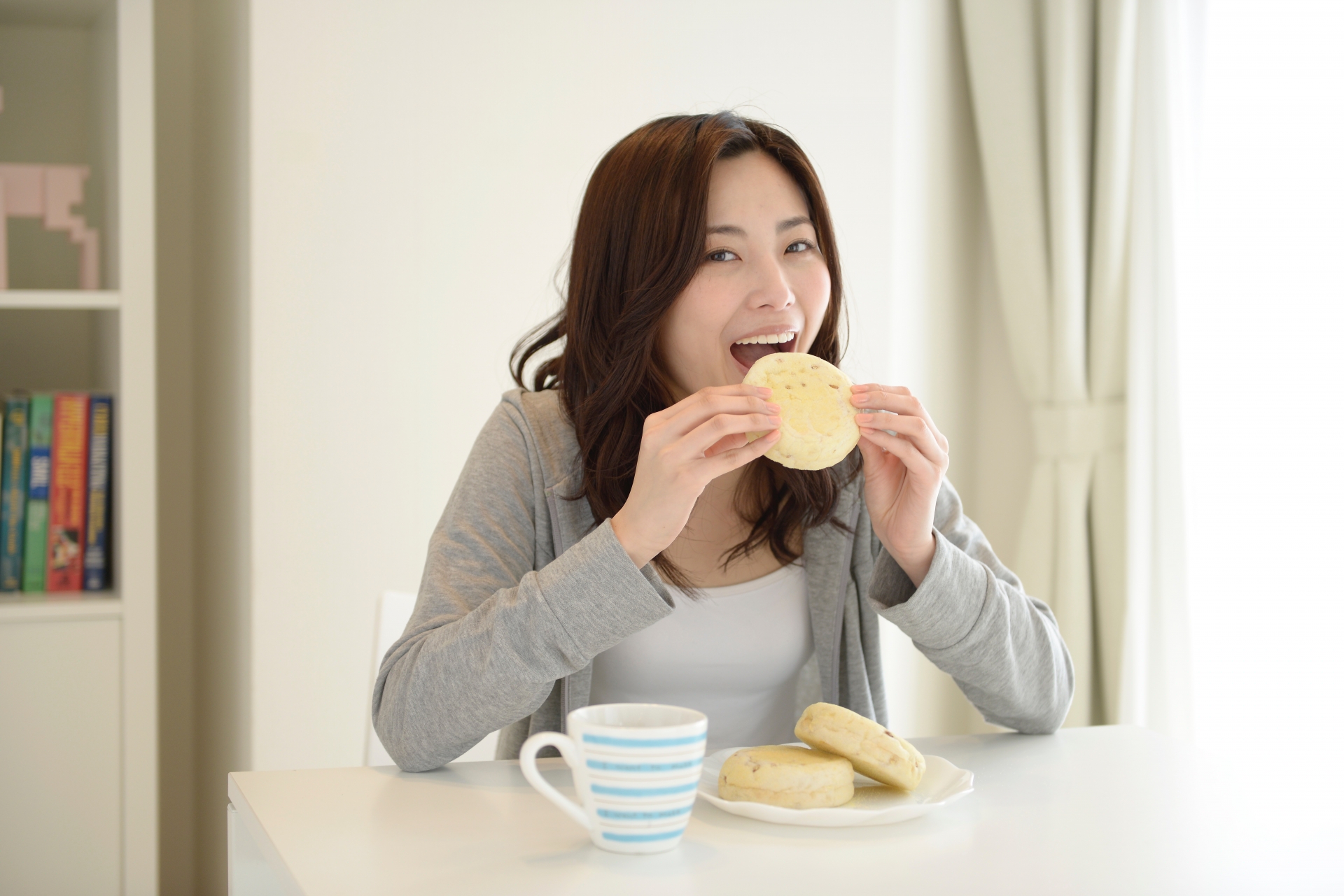 昼食の様子